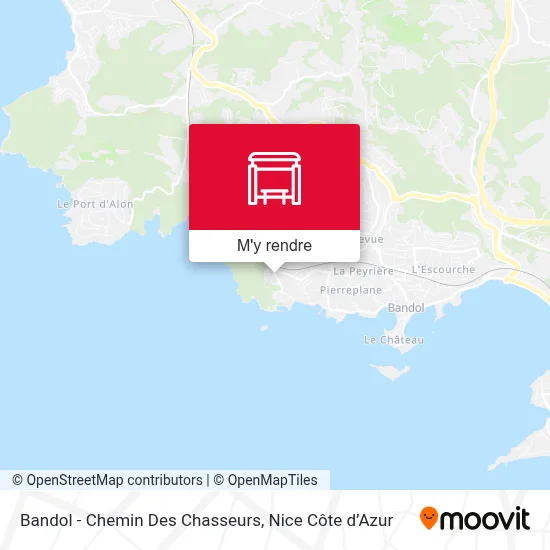 Bandol - Chemin Des Chasseurs plan