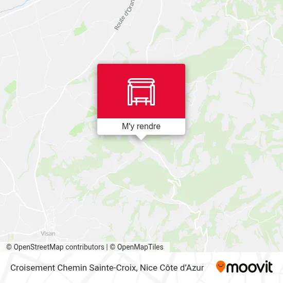 Croisement Chemin Sainte-Croix plan