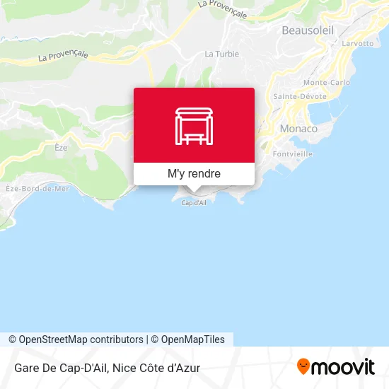 Gare De Cap-D'Ail plan