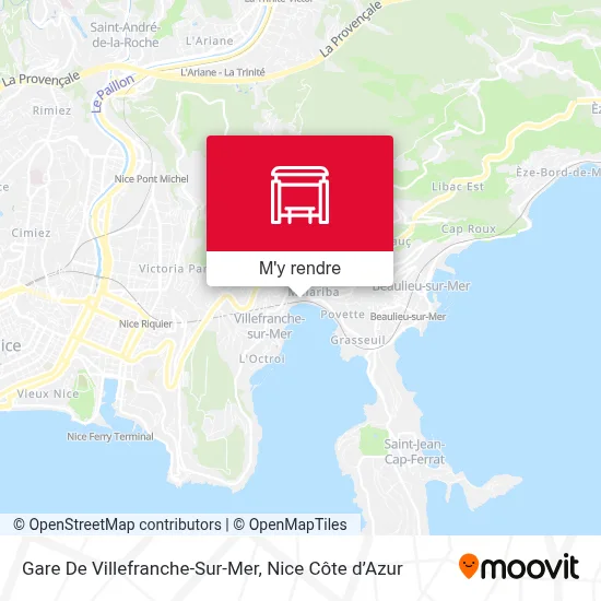 Gare De Villefranche-Sur-Mer plan
