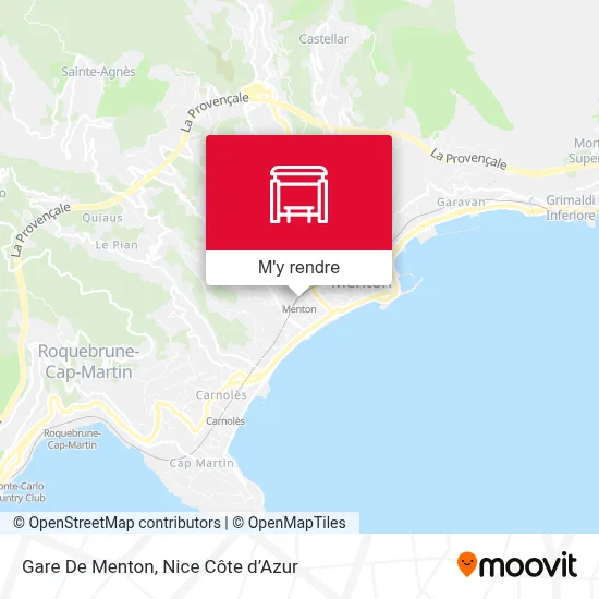 Gare De Menton plan