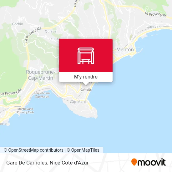 Gare De Carnolès plan