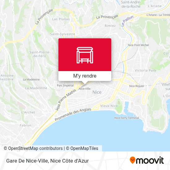 Gare De Nice-Ville plan
