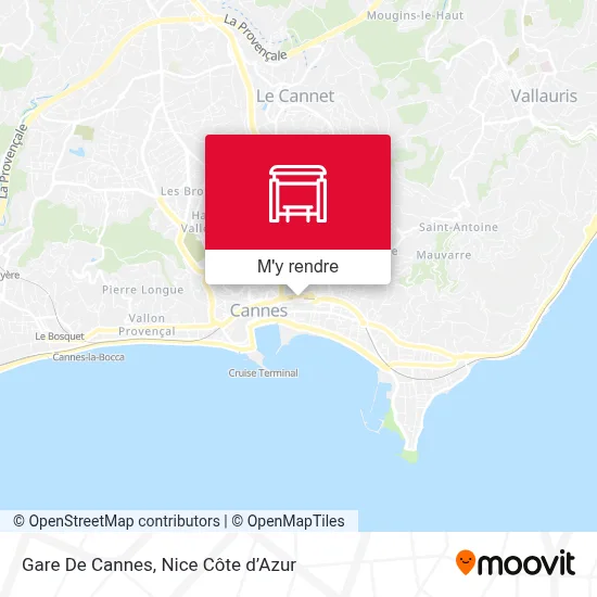 Gare De Cannes plan