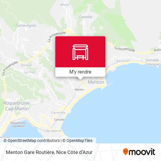Menton Gare Routière plan