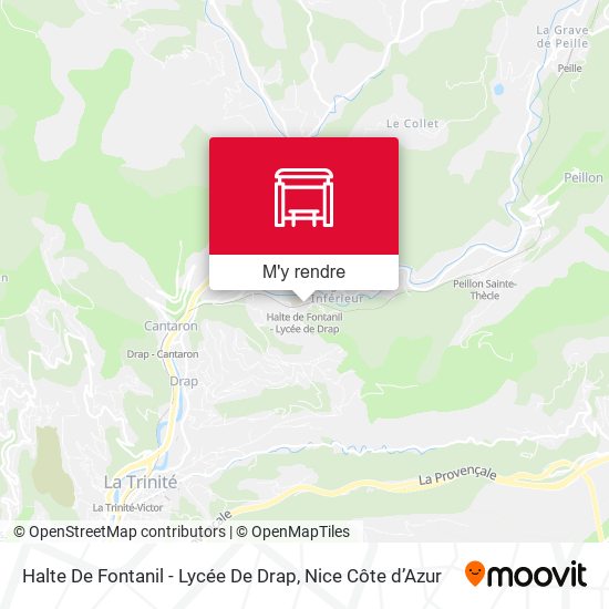 Halte De Fontanil - Lycée De Drap plan