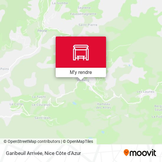 Garibeuil Arrivée plan