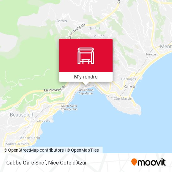 Cabbé Gare Sncf plan