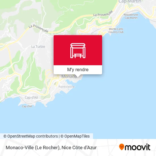 Monaco-Ville (Le Rocher) plan