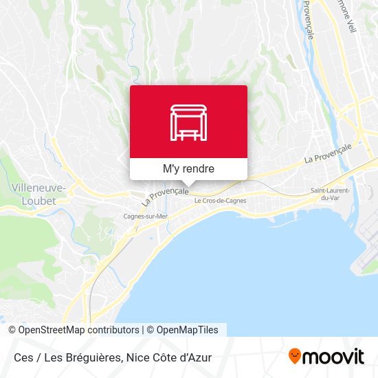 Ces / Les Bréguières plan