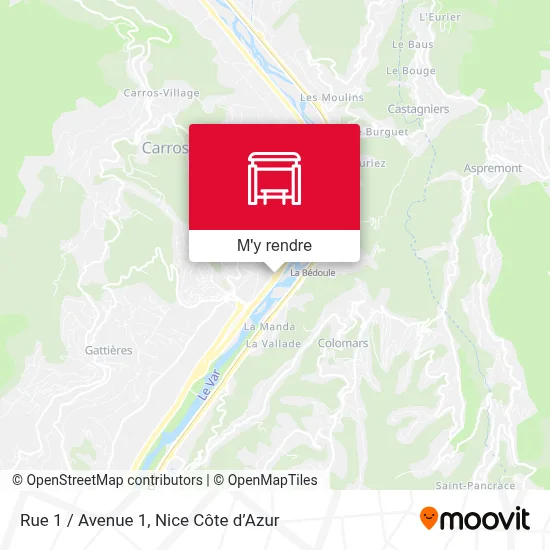 Rue 1 / Avenue 1 plan