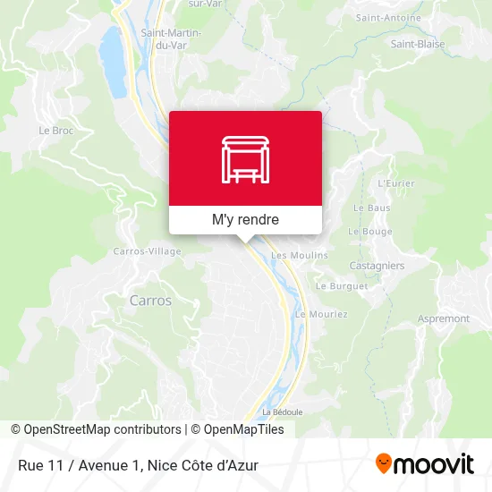 Rue 11 / Avenue 1 plan