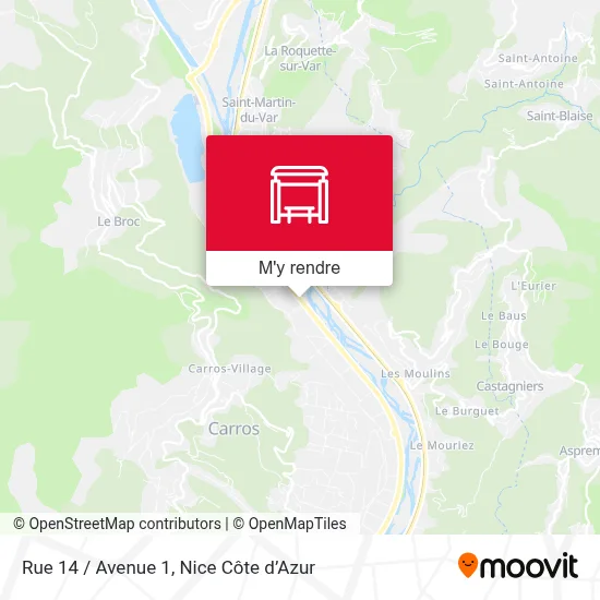 Rue 14 / Avenue 1 plan