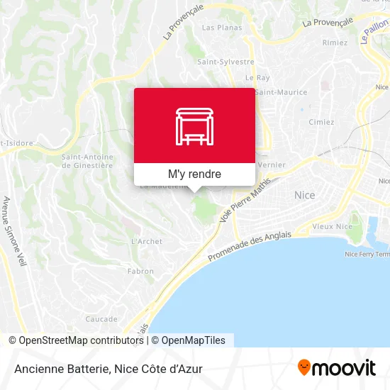 Ancienne Batterie plan