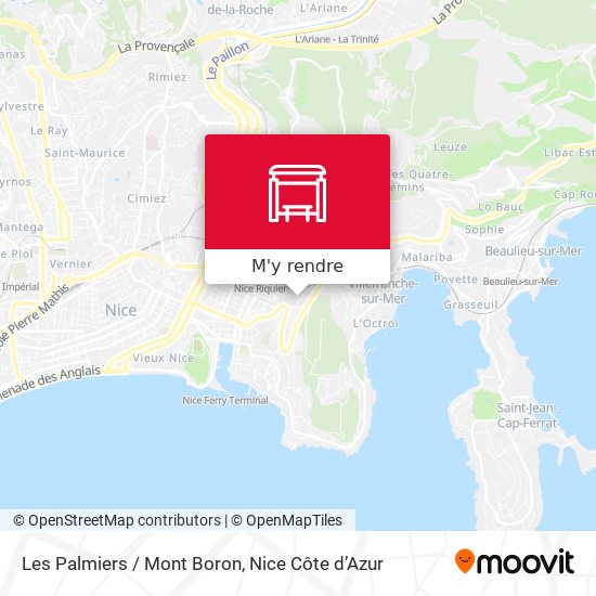 Les Palmiers / Mont Boron plan