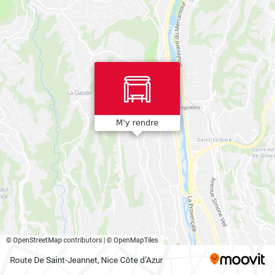 Route De Saint-Jeannet plan