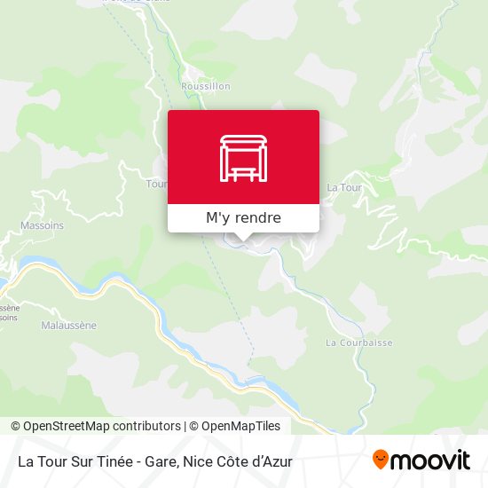 La Tour Sur Tinée - Gare plan
