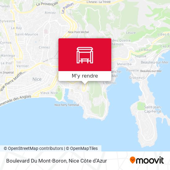 Boulevard Du Mont-Boron plan