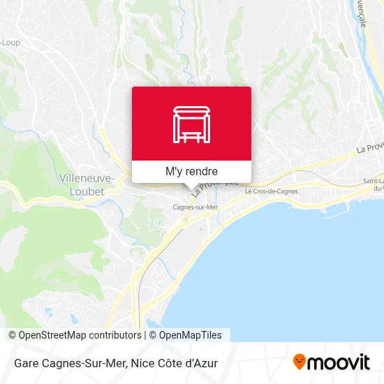 Gare Cagnes-Sur-Mer plan
