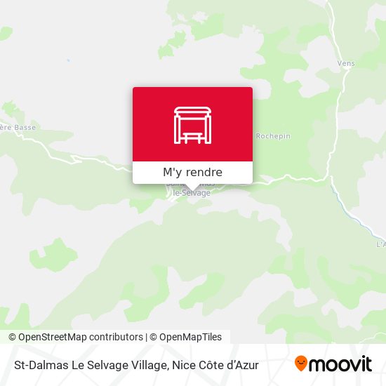 St-Dalmas Le Selvage Village plan
