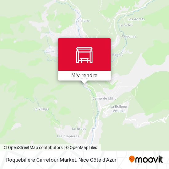 Roquebilière Carrefour Market plan