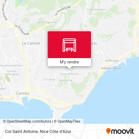 Col Saint Antoine plan