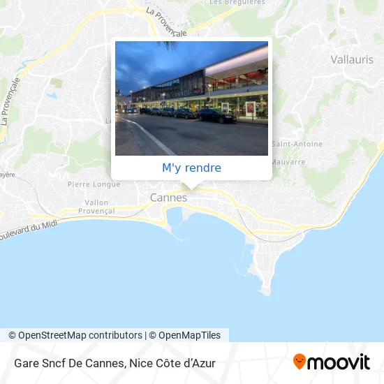 Gare Sncf De Cannes plan