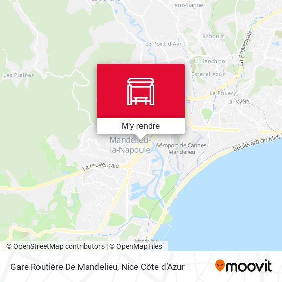 Gare Routière De Mandelieu plan