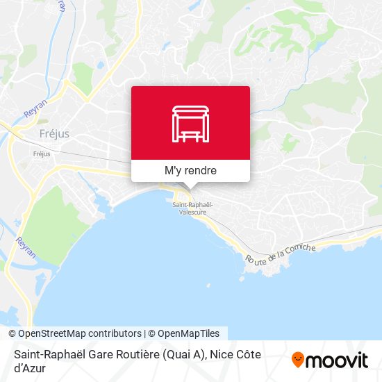 Saint-Raphaël Gare Routière (Quai A) plan