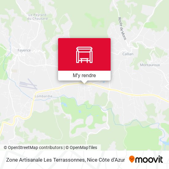 Zone Artisanale Les Terrassonnes plan