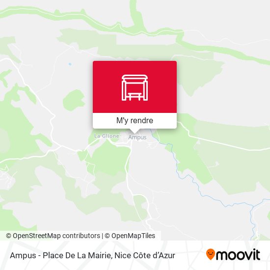 Ampus - Place De La Mairie plan