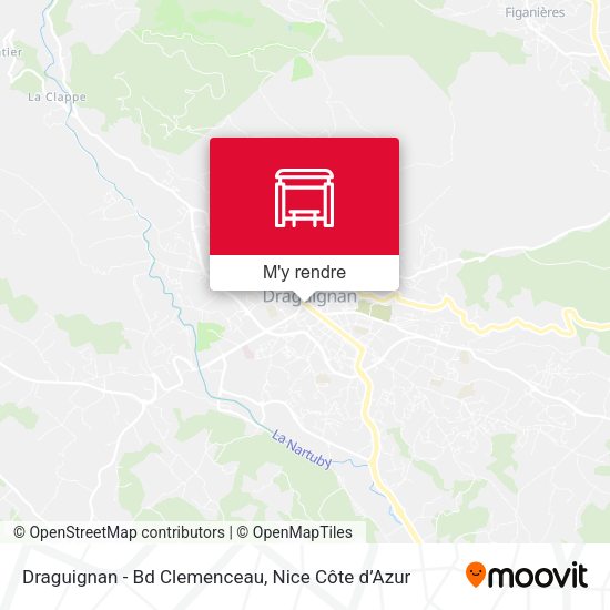 Draguignan - Bd Clemenceau plan