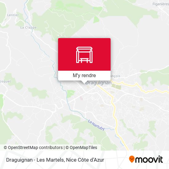 Draguignan - Les Martels plan