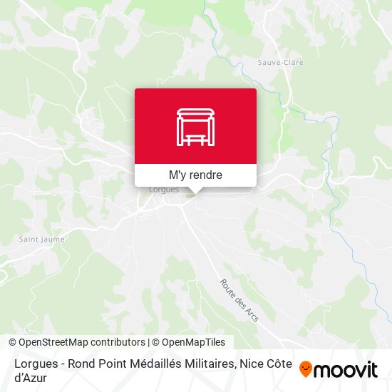Lorgues - Rond Point Médaillés Militaires plan