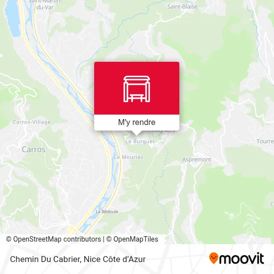 Chemin Du Cabrier plan
