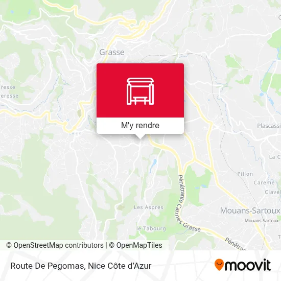 Route De Pegomas plan