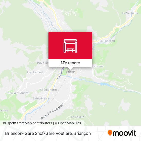 Briancon- Gare Sncf / Gare Routière plan