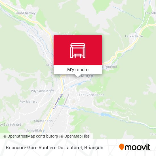 Briancon- Gare Routiere Du Lautaret plan