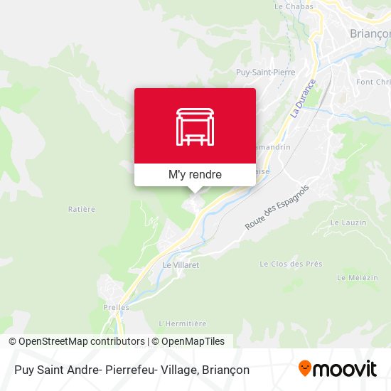 Puy Saint Andre- Pierrefeu- Village plan
