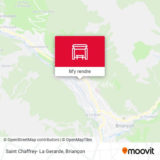 Saint Chaffrey- La Gerarde plan