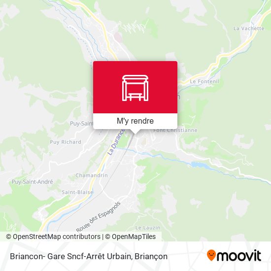 Briancon- Gare Sncf-Arrêt Urbain plan