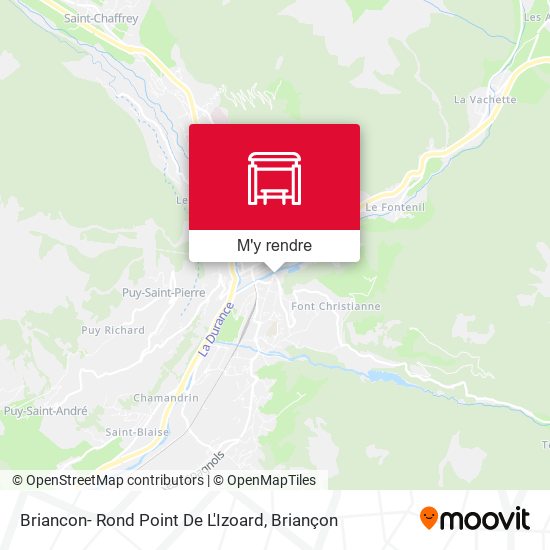 Briancon- Rond Point De L'Izoard plan