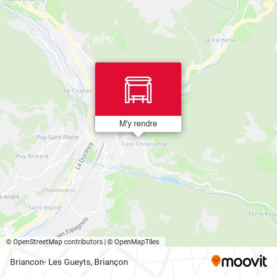 Briancon- Les Gueyts plan