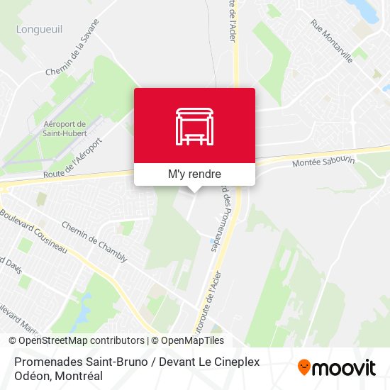 Promenades Saint-Bruno / Devant Le Cineplex Odéon plan