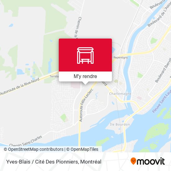 Yves-Blais / Cité Des Pionniers plan
