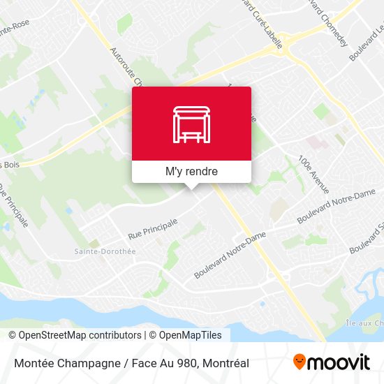 Montée Champagne / Face Au 980 plan