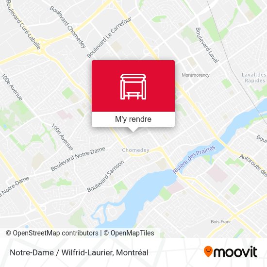 Notre-Dame / Wilfrid-Laurier plan