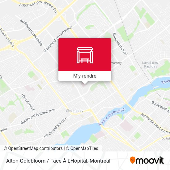 Alton-Goldbloom / Face À L'Hôpital plan