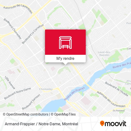 Armand-Frappier / Notre-Dame plan