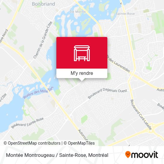 Montée Montrougeau / Sainte-Rose plan